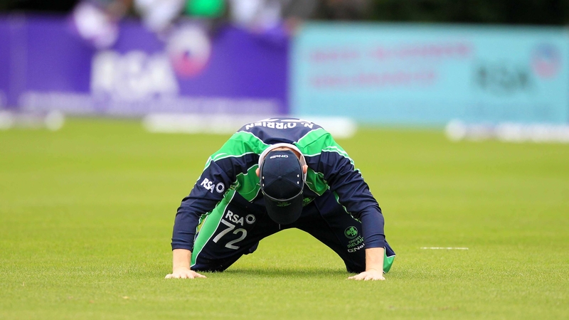Niall O'Brien hangs his head during Wednesday's loss