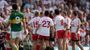 The sending off of Brian McGuigan put paid to Tyrone's hopes of victory