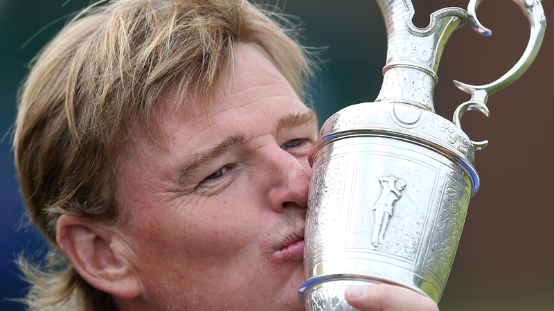Ernie Els wins his second Claret Jug - ten years after winning his first