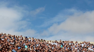 The fans on Hill 16 were bathed in sunshine