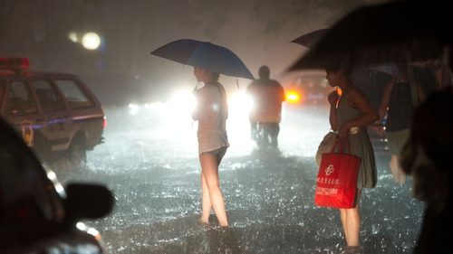 Beijing received about 170mm of rain on average