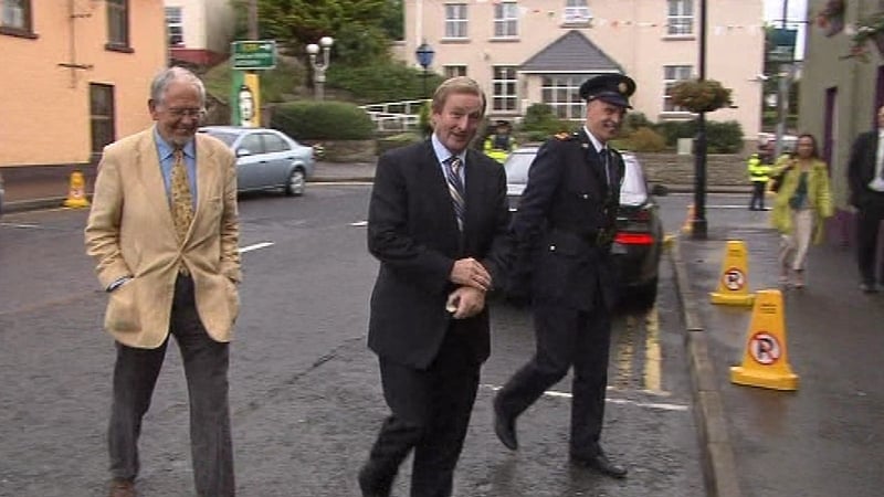 Enda Kenny arrives at the MacGill Summer School this evening
