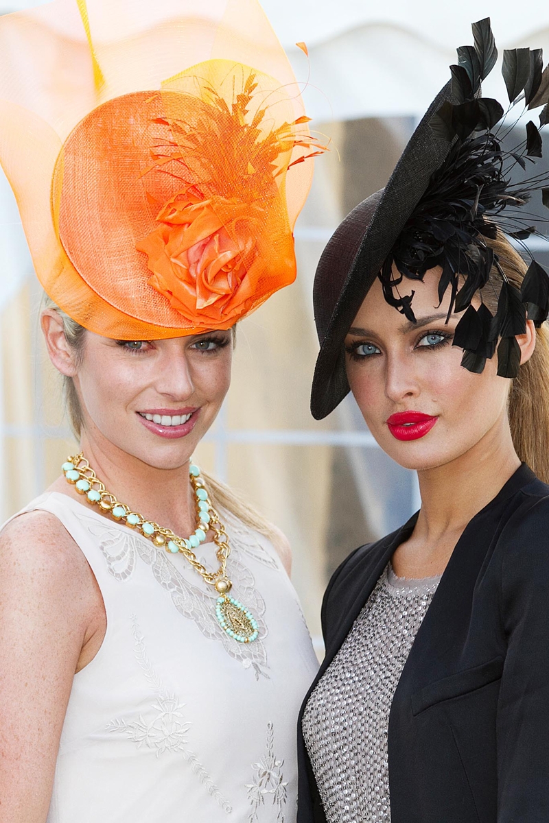 Pippa O’Connor And Roz Purcell judge Dundrum Town Centre and Wineport Lodge Best Dressed Lady At Gigginstown House