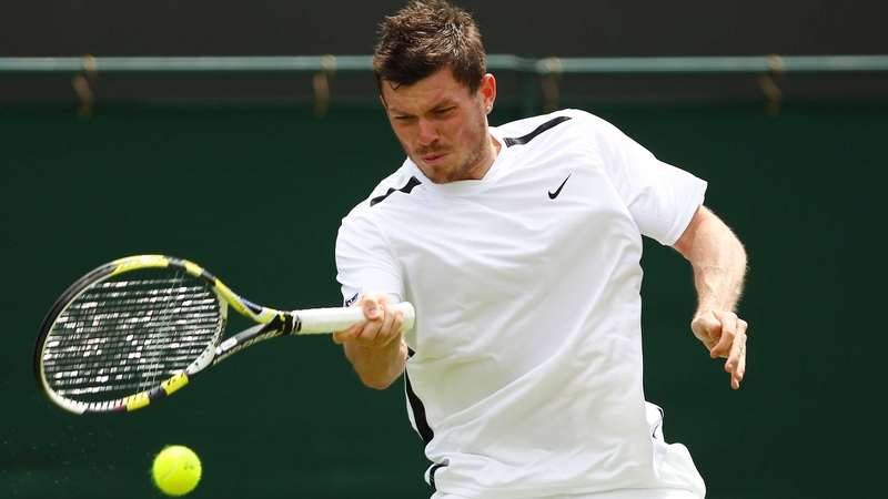 Josh Goodall (above) proved too good for Ireland's James McGee