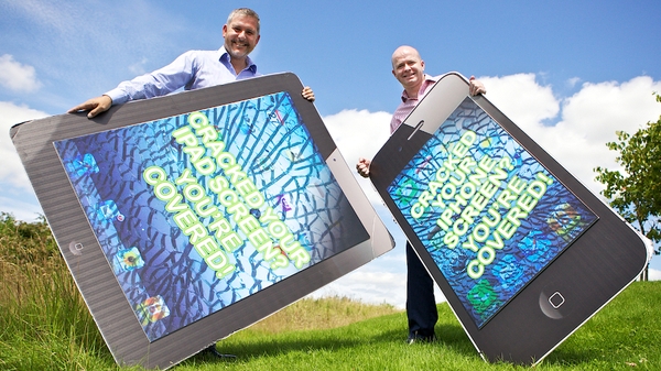 Rowan Devereux (left) co-founded Blue Insurances with Ciaran Mulligan (right) in 2004
