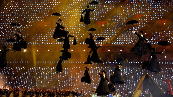 A flock of Mary Poppins was one of many original features of the opening ceremony