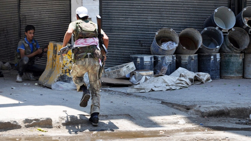 Government forces continued their shelling of Aleppo