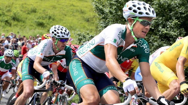 Nicolas Roche and David McCann race at the London Olympics
