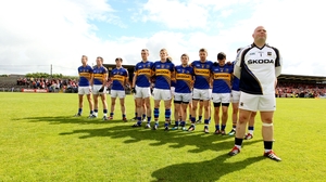 Tipperary goalkeeper Paul Fitzgerald and his team-mates before the game