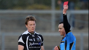 Harrison was later shown a red card by referee David Coldrick