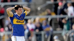 Tipperary's Ciaran McDonald shows his dejection at the final whistle after side fell to a 1-13 to 0-11 deafat