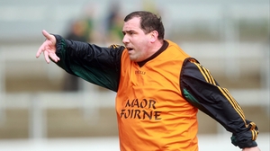 Meath manager Seamus McEnaney tried to rally his troops