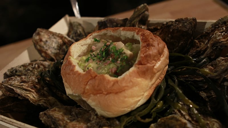 Martin Shanahan's Oyster, Creamed Leek & Smoked Bacon Chowder