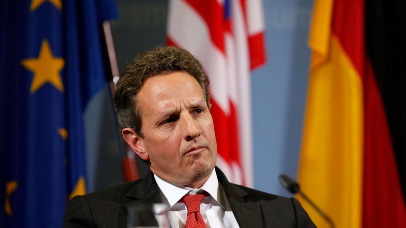 The informal meeting was requested by Timothy Geithner's department