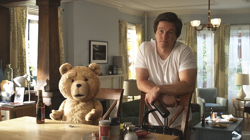 Wahlberg plays the straight guy to his expletive-obsessed furry friend