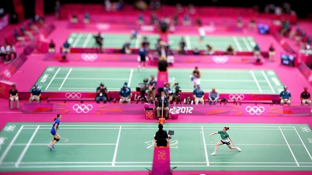 Chloe Magee from Donegal was defeated in her badminton match with Hongyan Pi