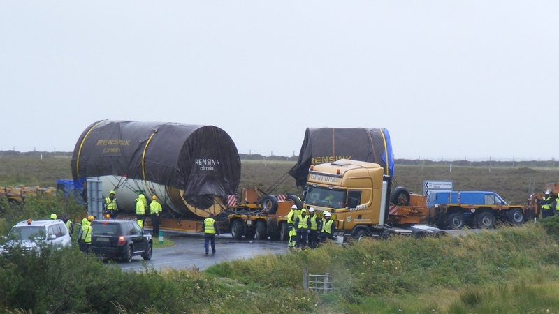 It is understood the lorry was transporting loads of up to 150 tonnes (Credit: Shell to Sea)