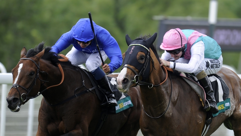 The hooded Noble Mission edged out the lightly-raced Encke in a bobbing finish