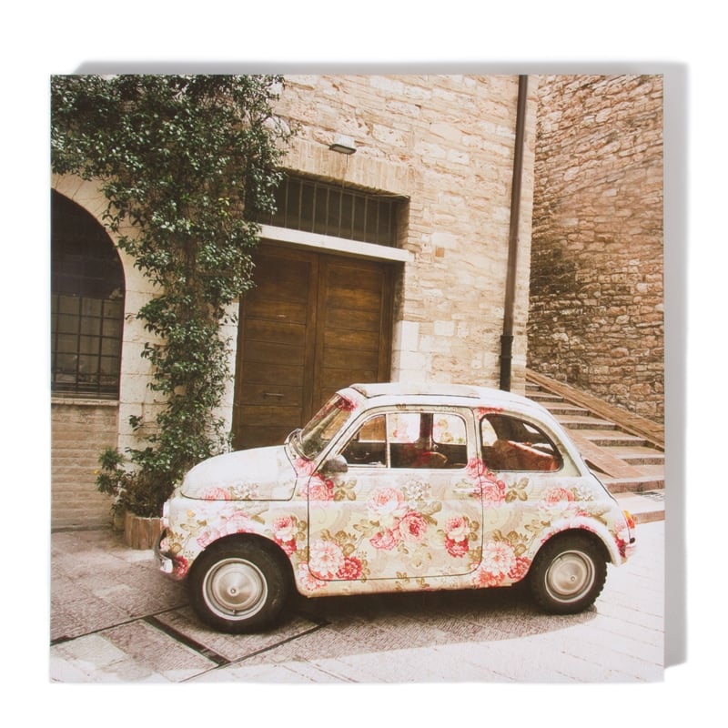 Flower car canvas, €10, Dunnes Stores