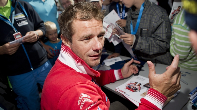 Sebastien Loeb signs autographs afterwards
