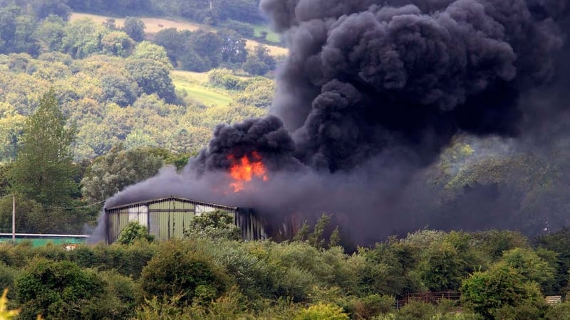 Fire at oil depot in Co Kikenny is causing traffic delays in the area