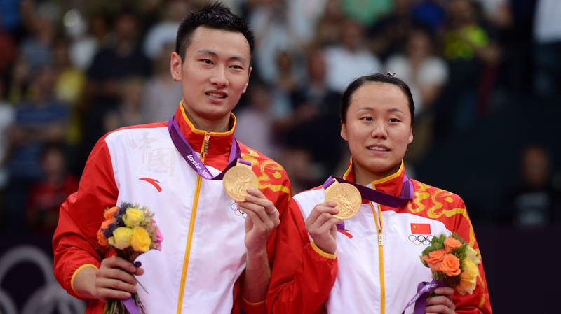 Zhang Nan and Zhao Yunlei (right) add to China's already impressive gold medal tally