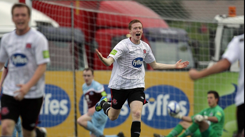 Former Dundalk man Gary Shanahan grabbed a brace for Mervue