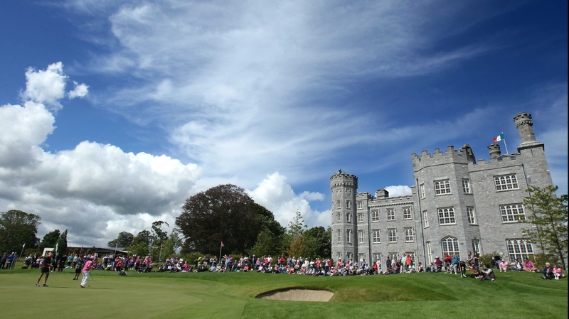 Conditions were bright but windy at Killeen Castle