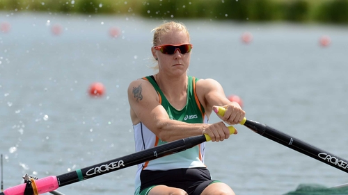 Sanita Puspure was pipped on the line for the silver medal