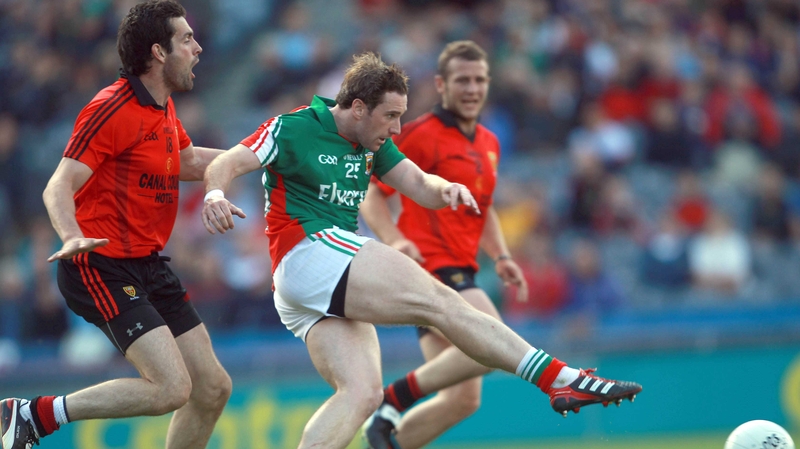 Michael Conroy with his second goal in Mayo's rout of the Mournemen