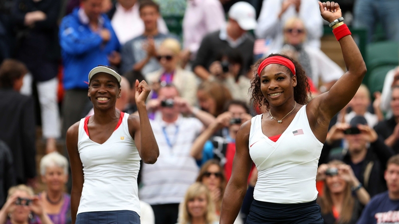 Venus and Serena Williams beat their Czech opponents 6-4 6-4 at Wimbledon this afternoon