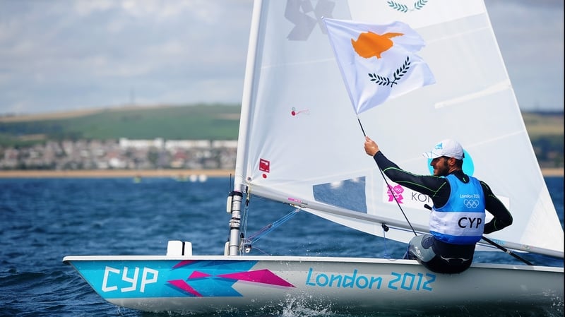 Pavlos Kontides took silver in the single-handed Laser class