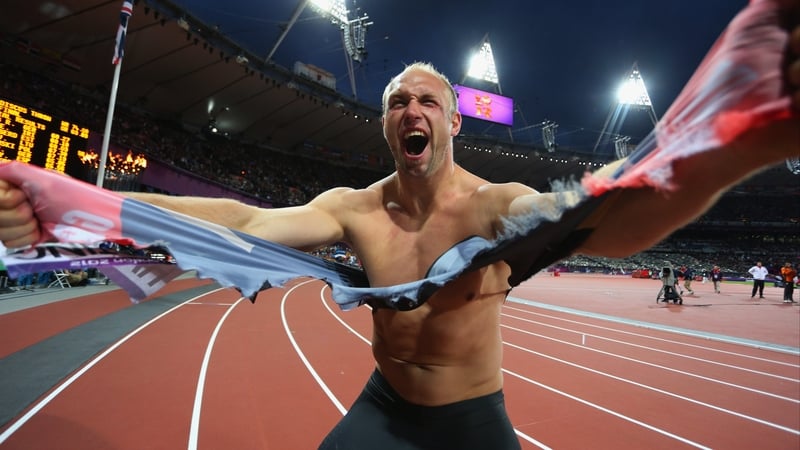 Robert Harting channels the spirit of Hulk Hogan