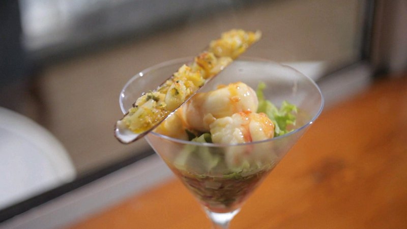 Martin Shanahan's Warm Dublin Bay Prawn Salad with Razor Clam