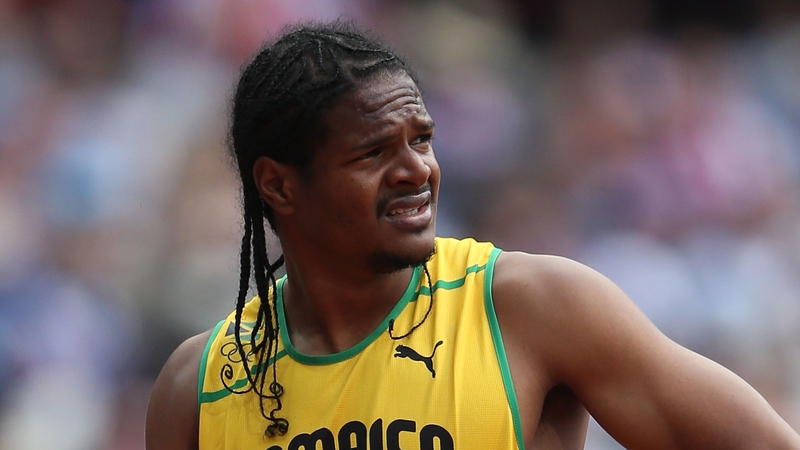 Jermaine Gonzales pulled up with an injury in the 4x400m relay heats