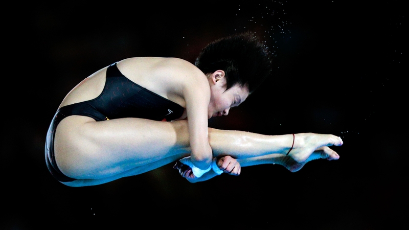 Chen Ruolin on her way to a gold medal