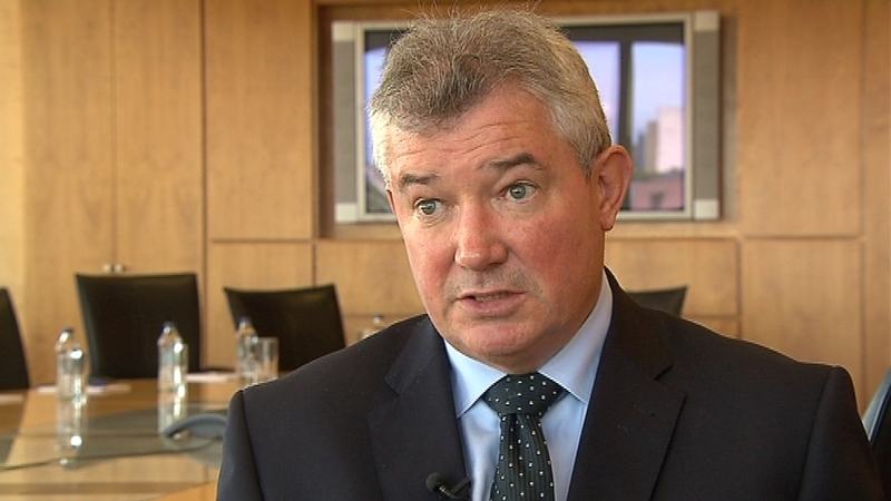 Bank of Ireland boss Richie Boucher before members of the Oireachtas Finance committee today
