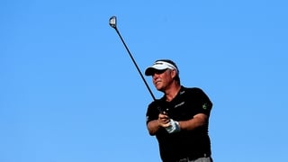 Darren Clarke was first of the Irish out on Moving Day at Kiawah Island