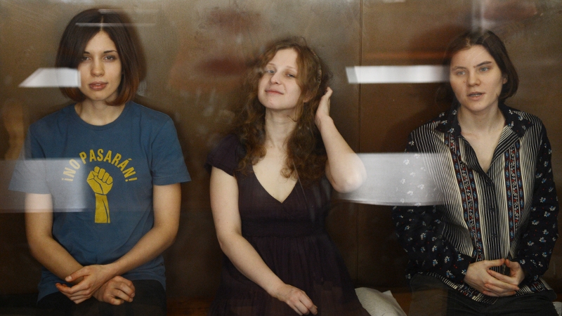 Imprisioned Russian punk band, Pussy Riot