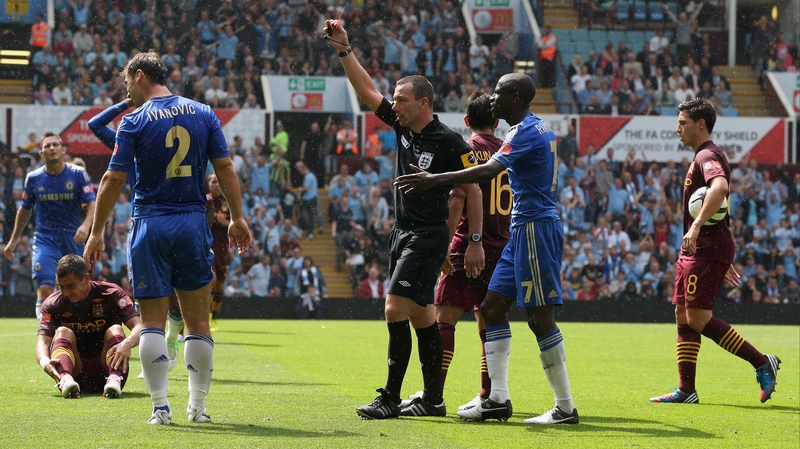 The sending off of Branislav Ivanovic was just one of a number of ugly incidents in the Community Shield