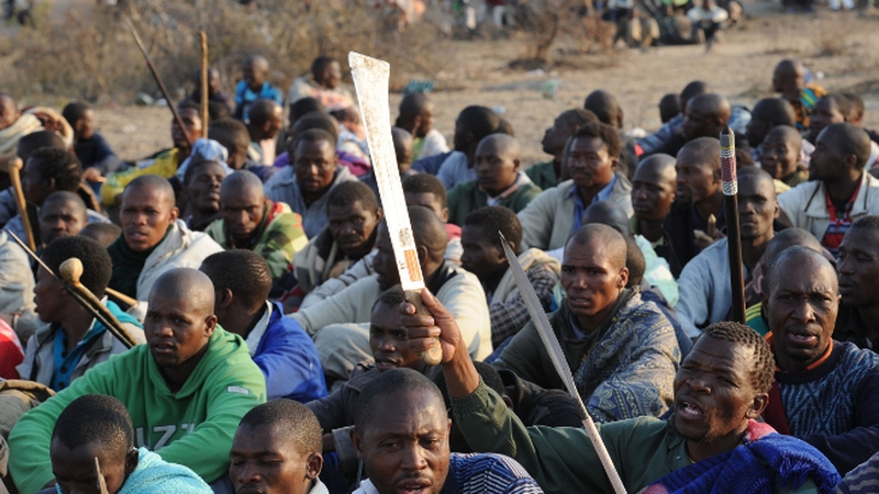 Standoffs between the miners and police have been ongoing this week