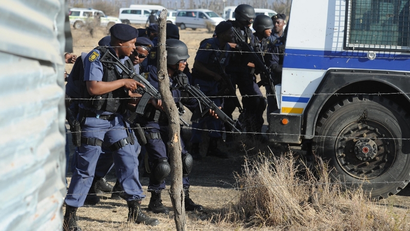 Police opened fire after 3,000 striking drill operators ignored orders to disperse