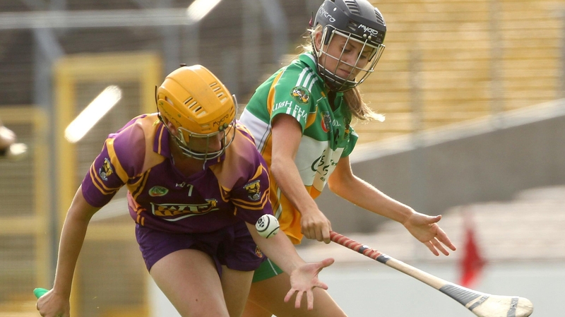 Wexford's Deirdre Codd and Sheila Sullivan of Offaly