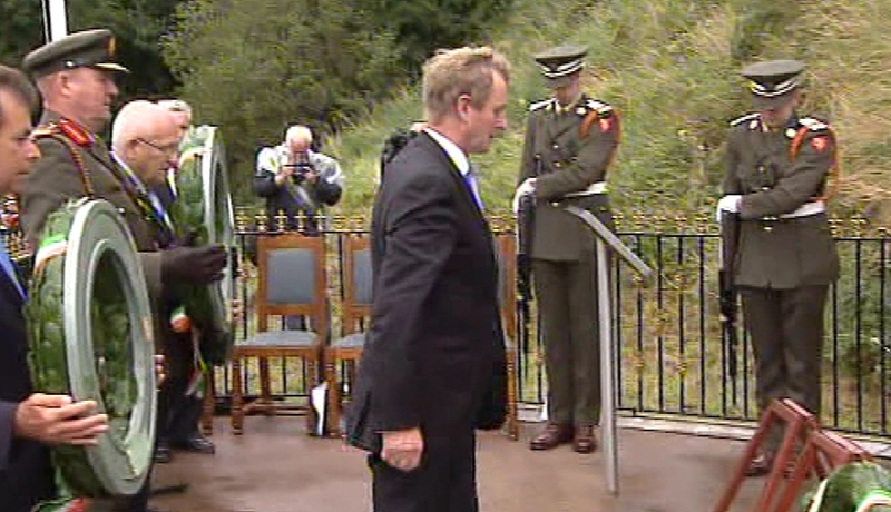 Taoiseach lays one of four wreaths at the monument