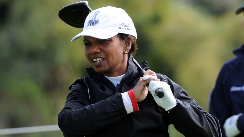 Condoleezza Rice is known to be a keen golfer