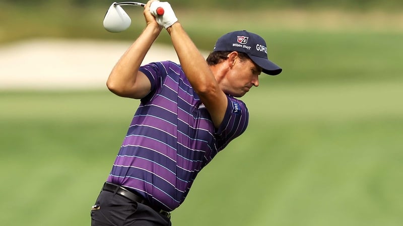 Padraig Harrington holds the lead at Farmingdale