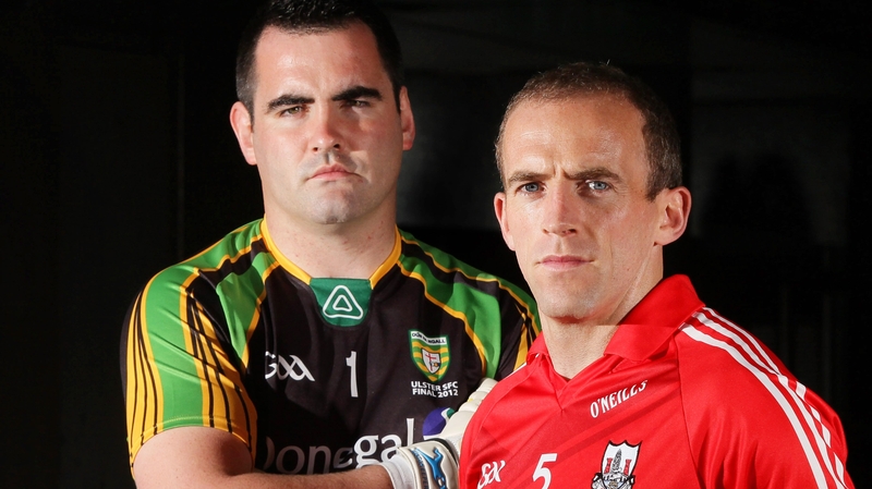 Donegal goalkeeper Paul Durcan and Cork's Paudie Kissane