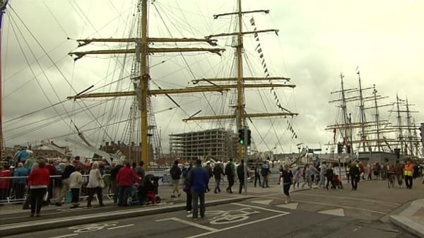 People have come from all over Ireland to see the ships