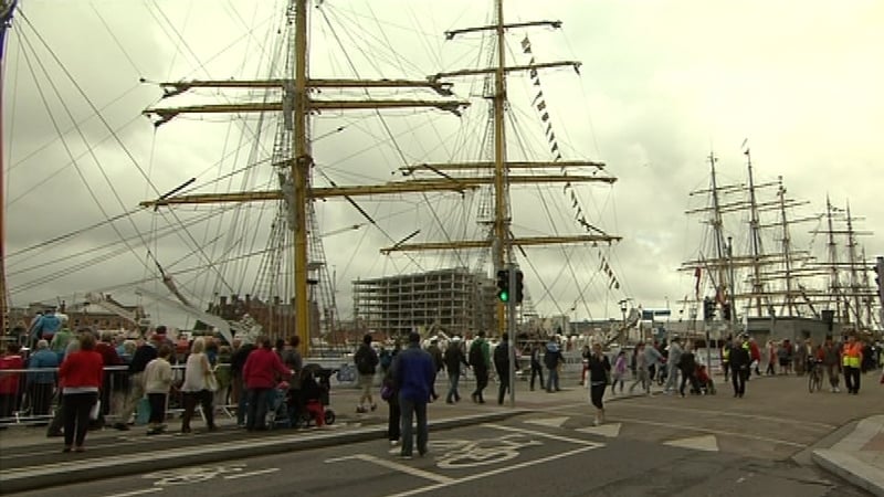 People have come from all over Ireland to see the ships