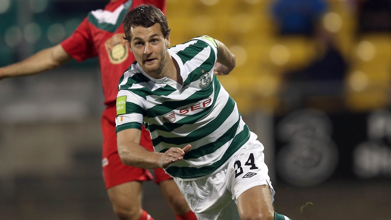 Thomas Stewart hit a brace to give Shamrock Rovers victory over Cork City at Tallaght Stadium